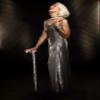 OrthoGlam Silver Screen Lightweight Crystal Rhinestone Bedazzled Fashion Cane - Fashionable Wooden Bling Walking Stick for Balance Assistance view 2