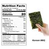KIMNORI Seasoned Seaweed Snacks Sheets  Organic Korean BBQ Flavor 24 Individual Packs, Roasted Crispy Premium, 100% Natural Laver, Kim Nori 4g 0.14 Ounce view 2