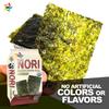 KIMNORI Seasoned Seaweed Snacks Sheets  Organic Korean BBQ Flavor 24 Individual Packs, Roasted Crispy Premium, 100% Natural Laver, Kim Nori 4g 0.14 Ounce view 3