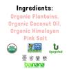 Barnana Organic Plantain Chips - Himalayan Pink Salt - 5 Ounce, 5 Pack Plantains - Salty, Crunchy, Thick Sliced Snack - Best Chip For Your Everyday Life - Cooked in Premium Coconut Oil view 3