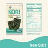 KIMNORI Seasoned Seaweed Snacks Sheets  Organic Sea Salt Flavor 24 Individual Packs Roasted Crispy Premium 100% Natural Laver Kim Nori 4g 0.14 Ounce view 2