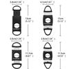 16 Pieces Cutter Black Plastic Guillotine Clippers with Double Blades Accessories (4 Shapes) view 4