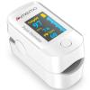 Pulse Oximeter, OLED Display Oxygen Monitor Fingertip, Blood Oxygen Saturation Monitor (SpO2) with Carrying Case, Batteries and Lanyard view 1
