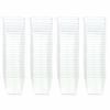3oz. Mini Dessert Cups, 100-pack - Clear Plastic Square Cups - Small Disposable Shooters for Tasting Parfait, Fruit, Cake, Ice Cream, Sauces, Jelly Shots & Appetizers, Parties, Catering & Restaurants view 2