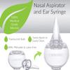 Innovo FSA/HSA Eligible Hospital Grade Silicone Twister Bulb Baby Ear Syringe and Nasal Aspirator, Sucks Snot and Mucus, Cleanable and Reusable, Clear view 2