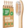 VIVAGO Bamboo Toothbrushes 10 Pack - BPA Free Soft Bristles Toothbrushes, Eco-Friendly, Natural Wooden Toothbrush view 1