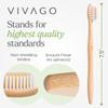 VIVAGO Bamboo Toothbrushes 10 Pack - BPA Free Soft Bristles Toothbrushes, Eco-Friendly, Natural Wooden Toothbrush view 4
