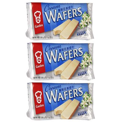 Garden Cream Wafers (Vanilla, 3 Pack)