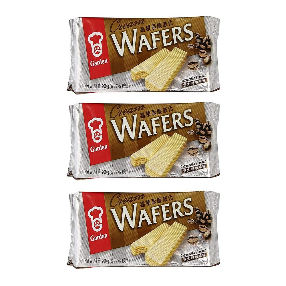 Garden Cream Wafers (Cappucino, 3 Pack)