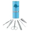 Cute Kawaii Baby Narwhal Stainless Steel Manicure Pedicure Grooming Beauty Care Travel Kit view 1