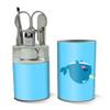 Cute Kawaii Baby Narwhal Stainless Steel Manicure Pedicure Grooming Beauty Care Travel Kit view 2