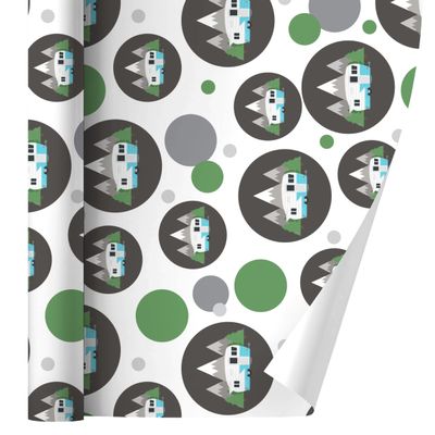 GRAPHICS & MORE Camper in the Mountains Gift Wrap Wrapping Paper Roll