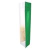 100pcs Frosted Clear Window Stand Up Colored Metallic Foil Resealable Zipper Seal Bags (Green, Standup | 10.5oz) view 2