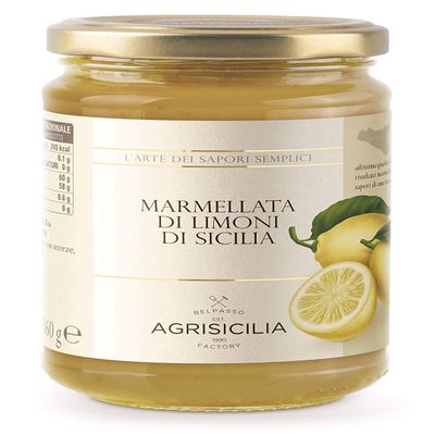 Agrisicilia Sicilian Jam and Marmalade 12.7oz Made in Italy (Sicilian Lemon, 2 Pack)