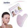 Guasha Scraping Massage Tool  Rose Quartz Gua Sha Board - Traditional Scraper Tool for Anti-Aging - 100% Natural Pink Quartz Stone Guasha - Gasha Massage Stones by Sandine view 3