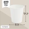 Juvale Mouthwash Dispenser Cups - 3 oz, White, 600 Pack - Disposable Paper Sample Cups for Rinse & Medicine - Fits Bathroom Dispensers view 3