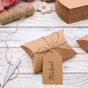 Bright Creations Kraft Pillow Box - 5 x 3 In, Brown, Pack of 50 - Pillow Gift Card Holders & Jewelry Containers with Jute Twine - Wedding & Party Favor Holders view 2