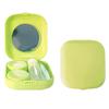 Erewa Contact Lens Case, 2 Pack Portable Contact Lens Box Kit with Mirror, Compact Soak Storage Kit for Travel (Green) view 1