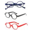 mincl Readers 3 Pack Quality Irregular Glasses Frame Resin Square Round Reading Glasses for Men and Women (3-Pack-Floral, +2.5) view 1