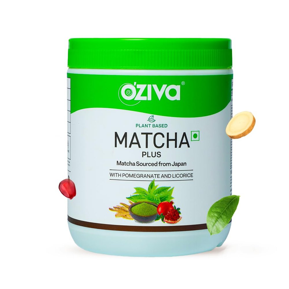OZiva Plant Based Matcha Plus Powder (50 Gm)