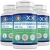 Genex Formulas Nicotinamide 500mg (3-Pack) Vitamin B3 Flush Free Niacin Capsules for Healthy Skin - Niacinamide Supplement Pills help Produce Keratin & Support Skin Cell Health & Energy (300 Capsules) view 1
