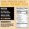 Beef Jerky Variety Pack, Iowa Smoked Recipe 3 Flavors, No Sugar, Non-GMO, 100% Grass Fed Beef Sticks. No Nitrates, Gluten, Soy, MSG, Dairy, or Nuts. Paleo, Whole30 and Keto Snack. Low Calorie High Protein Meat Stick (8 Original, 8 Garlic, 8 Jalapeo, view 3