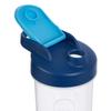 Amazon Basics Protein Shaker Bottle with Mixer Ball, Cups for Shakes, 20 oz, 2-Pack, Blue, 11.8x9x23 cm view 4