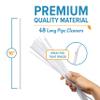 16 Inch Long Pipe Cleaners for Cleaning, Craft, Hobby | Soft Bristle Bulk | Chenille Stems - 48 Count view 4