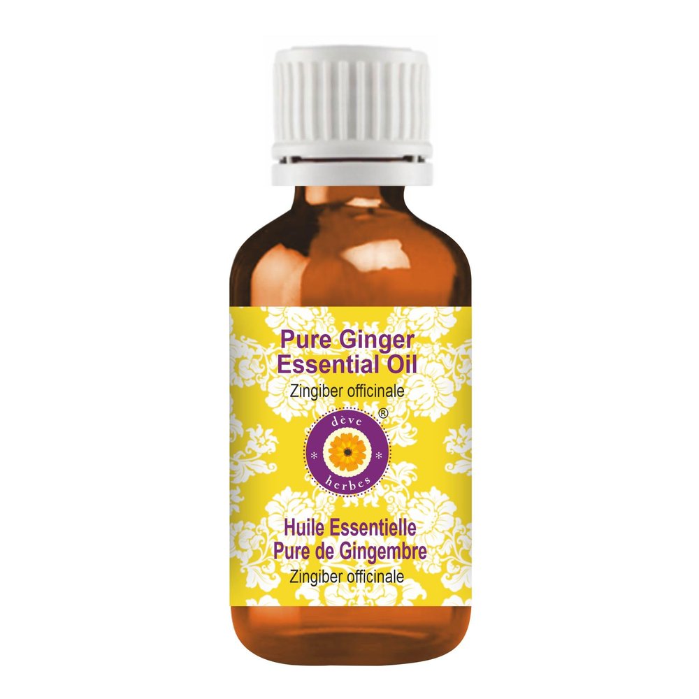 dve herbes Pure Ginger Essential Oil Steam Distilled 15ml (0.50 oz)