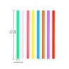 100 PCS Jumbo Smoothie Straws, Colorful Disposable Plastic Large Wide-mouthed Milkshake Straw (0.43" Diameter and 8.2" long) view 2