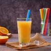 100 PCS Jumbo Smoothie Straws, Colorful Disposable Plastic Large Wide-mouthed Milkshake Straw (0.43" Diameter and 8.2" long) view 4