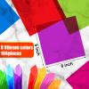 104 Pieces Cello Sheets Cellophane Wraps for DIY Arts Crafts Decoration (8 x 8 Inch) view 2