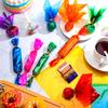 104 Pieces Cello Sheets Cellophane Wraps for DIY Arts Crafts Decoration (8 x 8 Inch) view 4