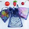 100 Pc 4x6 inch Gift Wrap Bags Navy Blue,Organza Sheer Fabric,Drawstring Glossy Pastel Treat Bag for Baby Shower Favor,House Party Favors,Bridal Shower Favor,Lipsense Holder,Xmas,Tea,Cookies,Chocolate view 4