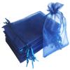 100 Pieces 5x7 inches Gift Wrap Bag Navy Blue,Organza Sheer Fabric,Drawstring Classy Present Bag for Baby Shower Favor,Candy,Christmas Favour,Sample Packing Decorative,Handmade Soap,Merchandise,Makeup view 1
