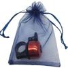 100 Pieces 5x7 inches Gift Wrap Bag Navy Blue,Organza Sheer Fabric,Drawstring Classy Present Bag for Baby Shower Favor,Candy,Christmas Favour,Sample Packing Decorative,Handmade Soap,Merchandise,Makeup view 4