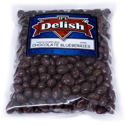 Gourmet Milk Chocolate Covered Blueberries by It's Delish, 4 lbs Bulk