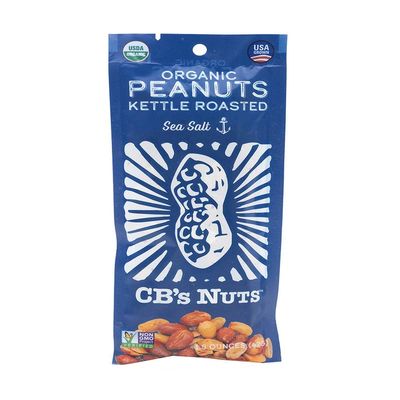 CB's Nuts Organic Kettle Roasted Peanuts (Sea Salt, 12 pack - 1.5 oz)