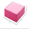 10ea - 12 X 9 X 3 Hot Pink Corrugated Tuck Top Box-Pkg view 2