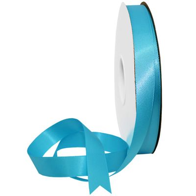 Morex Ribbon Double Face Satin Ribbon 3/8" X 50 YD Misty Turquoise Ribbon for Gift Wrapping, Birthday Gift Cards, Satin Dress for Women, Silk Ribbons for Crafts, Wedding Gifts for Couple