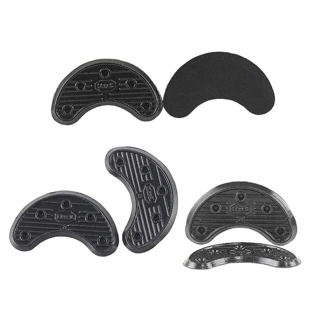 Black Boot Heels 10 Pairs Shoe Heel Plates Stickers Horseshoe-Shaped Sole Stickers Repair Pad Size 2