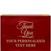 Crown Awards Thank You Rosewood Humidor Gift, Customize with Your Own Text Engraving view 1
