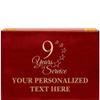Crown Awards 9 Years of Service Rosewood Humidor Gift, Customize with Your Own Text Engraving view 1