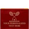 Crown Awards Badminton Rosewood Humidor Gift, Customize with Your Own Text Engraving view 1