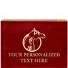Crown Awards Race Horse Rosewood Humidor Gift, Customize with Your Own Text Engraving view 1