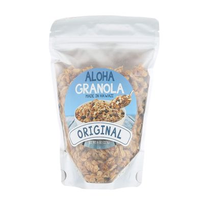 Aloha Granola Original Flavor, 8 oz (227g) | Made in Hawaii | All-Natural Baked Granola with Oats, Honey & Coconut | Healthy Island Snack | Packed for Mulvadi Corporation of Hawaii