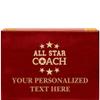 Crown Awards All Star Coach Rosewood Humidor Gift, Customize with Your Own Text Engraving view 1
