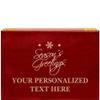 Crown Awards Seasons Greetings Rosewood Humidor Gift, Customize with Your Own Text Engraving view 1