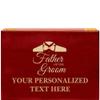 Crown Awards Father of The Groom Rosewood Humidor Wedding Gift, Customize with Your Own Text Engraving view 1