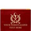 Crown Awards Golf Tournament Rosewood Humidor Gift, Customize with Your Own Text Engraving view 1